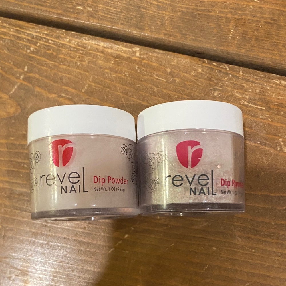 Revel Nail Dip Powders Havana and Champagne